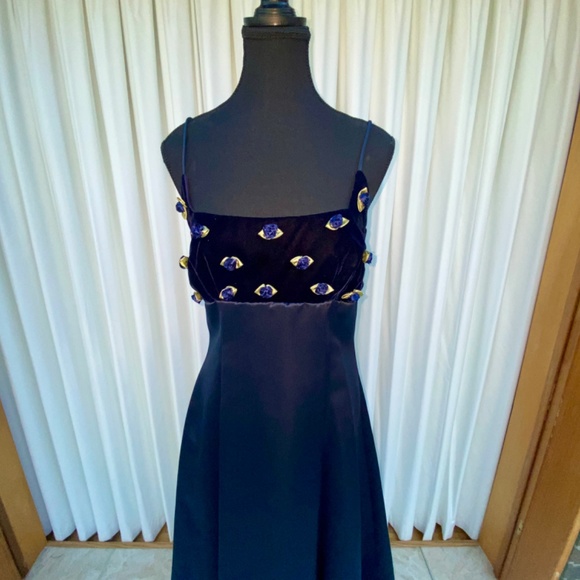 Vintage 90s Prom Dress - Picture 2 of 8